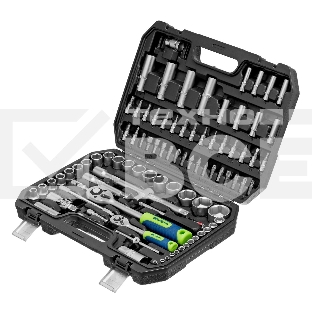 Набор инструментов Сибртех 13388 1/2', 1/4', пластиковый кейс, 94 предмета