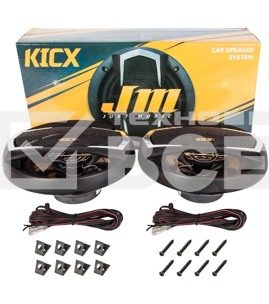 Колонки автомобильные Kicx JM-165 130Вт 89дБ 4Ом 16.5 см (6 1/2 дюйм) (ком.: 2 кол.) коаксиальные трехполосные