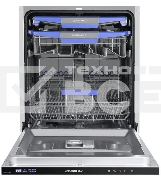 Встраиваемая посудомоечная машина Maunfeld MLP-12IMR, черный, 59.8 см, 14 компл., 44 дБ, класс A++