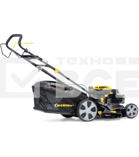 Газонокосилка Champion LM4627 (2,6кВт привод травосб.60л. шир.460мм 25-75мм 31,6кг 3в1)(Газонокосилка самоходная, Объем двигателя 139 см3, вес без травосборника 31,6 кг, Объем топливного бака 1,0 л, Мощность 2,6/3,5 кВт/л.с., объем травосборника 60 л, ширина среза 460 мм, высота среза 25-70 мм.)