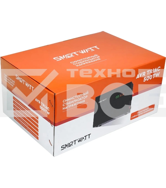Стабилизатор напряжения Smartwatt AVR Triac 500TW 500ВА черный