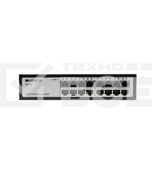 Неуправляемый коммутатор ORIGO OS1216/A1A 16x100Base-TX, корпус металл