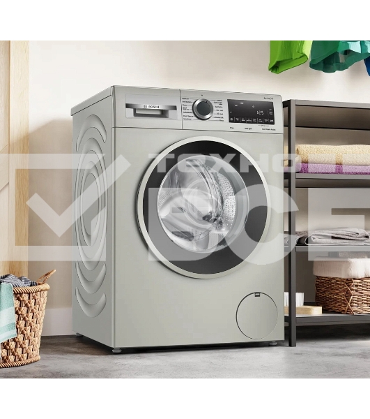 Стиральная машина Bosch Serie 4 WGA2440XME серебристый, загрузка фронтальная 9 кг, 1400 об/мин., класс: А+++