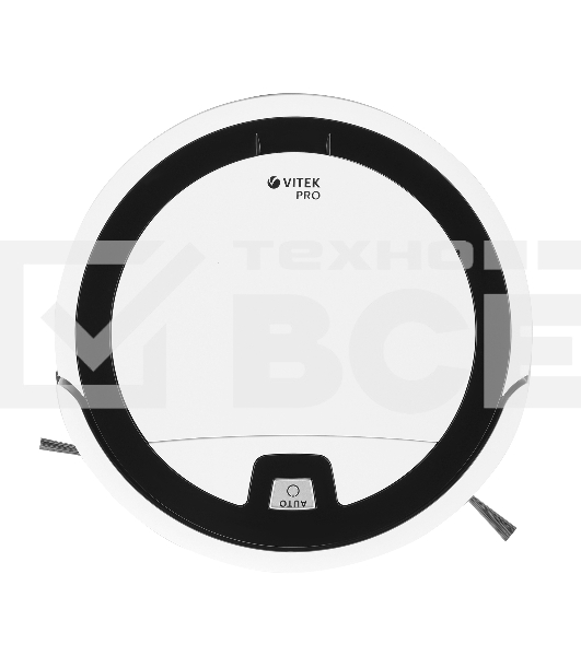 Пылесос-робот Vitek VT-1803 белый, Li-Ion, уборка влажная, пылесборник контейнер 0.2 л