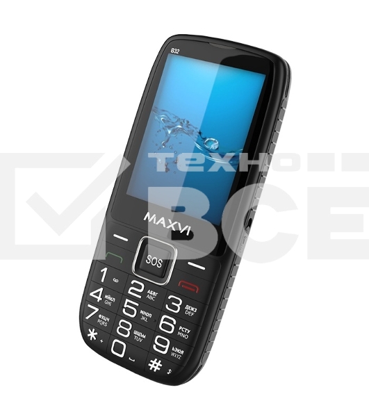 Мобильный телефон Maxvi B32 черный