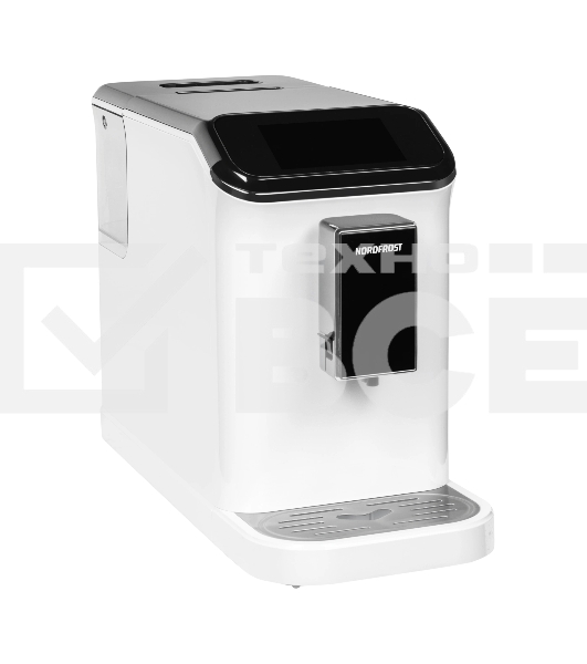 Кофемашина автоматическая Nordfrost HOME 300 W белый/черный, исп. кофе - зерновой, 1.5 л, 1350 Вт, 20 Бар