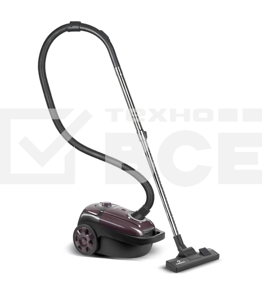 Пылесос Eurostek EVC-3512 фиолетовый, 500/2800 Вт, уборка сухая, пылесборник мешок, 3,5 л