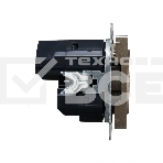 Розетка 1-местная IEK BRITE РЮш10-2-БрШ (BR-R14-16-U21-D31-K37) с заземлением, с защитными шторками, 16А, с USB A+A 5В 3,1А, шампань, фото3