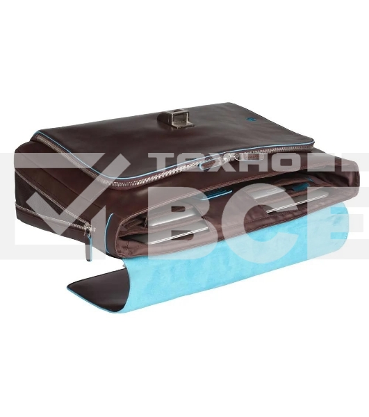 Портфель Piquadro Blue Square CA3111B2/MO, коричневый, натур.кожа/нейлон