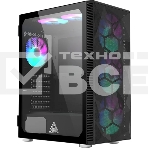 Компьютерный корпус Montech X3 MESH черный без БП ATX 6x120мм 2xUSB3.0 1xUSB3.1 audio bott PSU, фото 1
