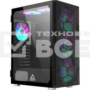 Компьютерный корпус Montech X3 MESH черный без БП ATX 6x120мм 2xUSB3.0 1xUSB3.1 audio bott PSU