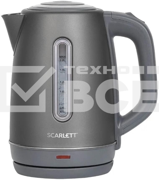 Чайник электрический Scarlett SC-EK21S42 1.8л. 1800Вт графит корпус: пластик