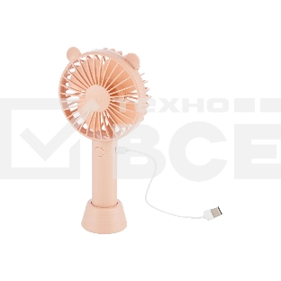 Вентилятор Energy EN-0610 USB (настольный, аккумулятор) розовый