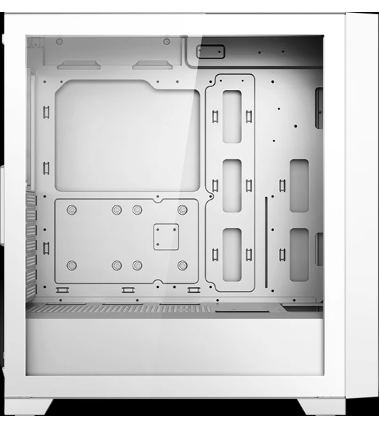 Компьютерный корпус без блока питания Case PCCooler C3D510 WH, Midi-Tower, TG, Mesh, no fans, 2xUSB-A 3.0, E-ATX, ATX, mATX, mITX белый