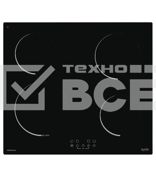 Индукционная варочная панель Krona NECKAR 60 BL черный