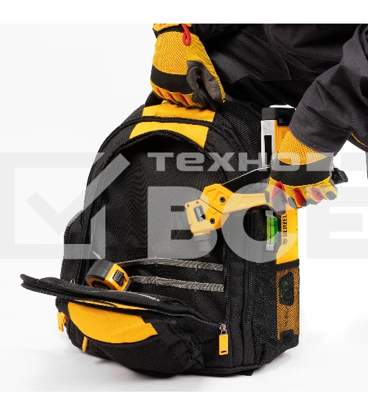 Рюкзак для инструмента Denzel 365х190х430 мм, 3 отделения, 26 карманов