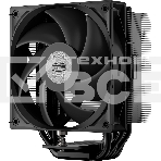 Кулер для процессора PCCooler RT500 BK (240W, 4-pin PWM, LED temp., 152мм, Al/Cu, 5x6мм, 1x120мм, 73.32CFM, 34.9dBA, 2200RPM, S: 1851/1700/1200/115X, AM5/AM4, черный), фото6