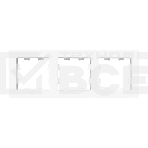 Рамка Эпика 3-местная, белая, пластик, фото2