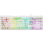 Клавиатура проводная игровая Defender Karon GK-129 RU,белый/зеленый, фото 1