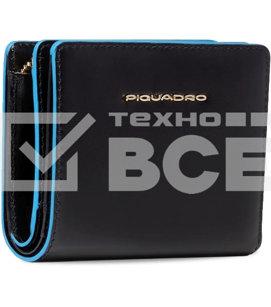 Кошелек женский Piquadro Blue Square PD6660B2R/N черный натур.кожа