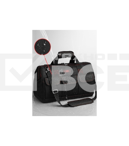 Сумка для инструментов Deli DL430906 Black Edition