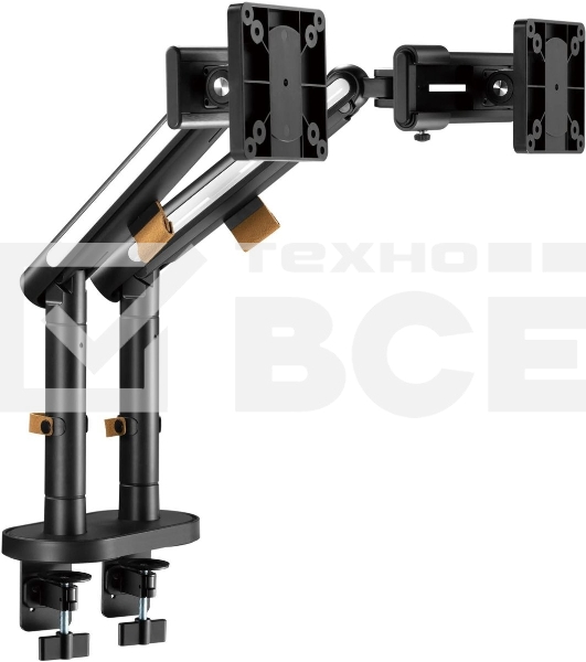 Кронштейн для мониторов Ultramounts UM727B черный 17'-32' макс.9кг крепление к столешнице поворот и наклон