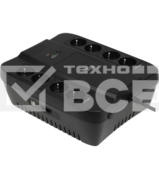 Источник бесперебойного питания Powercom SPD-1000U 550Вт 1000ВА черный