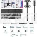 Кронштейн для телевизора Kromax COBRA-4 черный, 15'-75' макс. 65 кг, потолочный, поворот и наклон, фото3