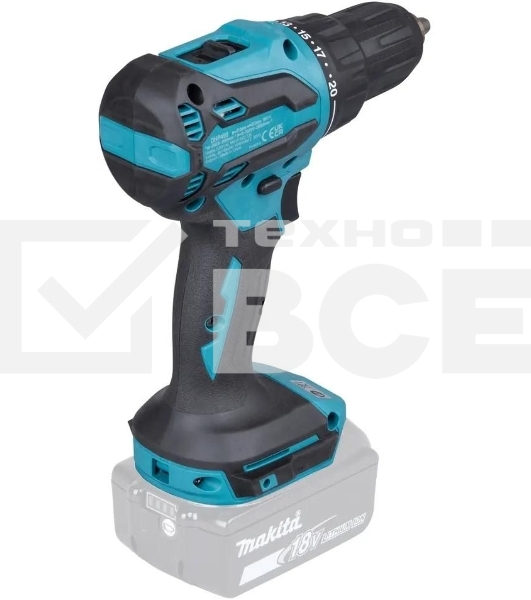 Дрель-шуруповерт Makita DHP490Z аккум. патрон:быстрозажимной