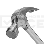 Молоток-гвоздодер Сибртех металлическая трубчатая обрезиненная рукоятка, вес 450 гр., боек 27 мм, фото5