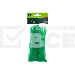 Хомуты Сибртех 150 х 2,5 мм, пластиковые, зеленые, 100 шт., фото 1