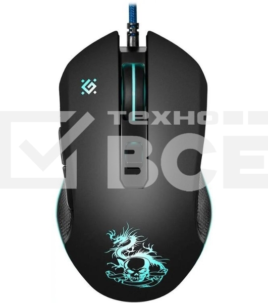 Мышь проводная Defender Sky Dragon GM-090L черный, 3200 dpi, USB, кнопки - 6