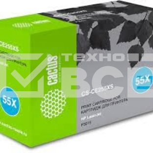 Картридж лазерный Cactus CS-CE255XS черный (12500 стр.) для HP LaserJet P3015