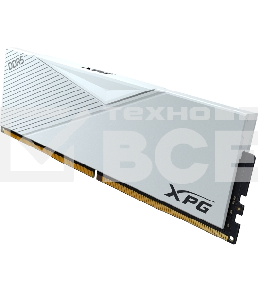Оперативная память XPG Lancer, DDR5, 64GB (2x32GB), 6000MHz, CL30, с радиаторами, белый