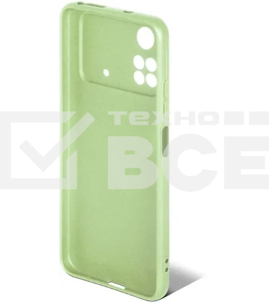 Чехол (клип-кейс) DF poCase-03 для Poco M4 Pro (4G) светло-зеленый