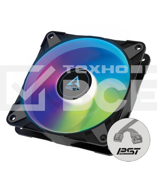 Вентилятор корпусной ARCTIC P12 PWM ACFAN00231A черный 120мм 2000rpm 36db 3-pin