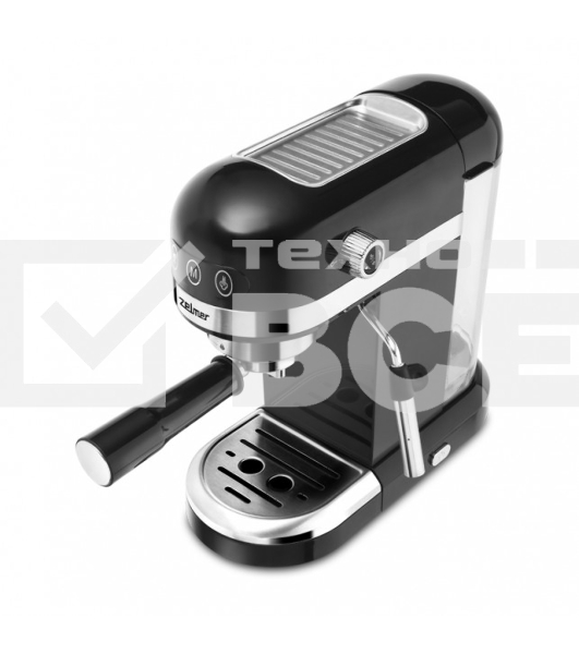 Кофеварка рожковая Zelmer EXPRESSO ZCM7295 черный, исп. кофе - молотый/чалды, 1.4 л, 1350 Вт, 20 Бар.