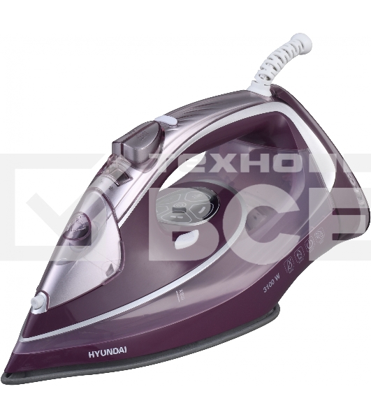 Утюг Hyundai H-SI01780 3100Вт розовый/бордовый