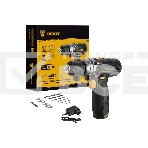 Дрель-шуруповерт Deko GCD12DU3 SET2 FU-Li-Ion 063-4146, Аккумуляторная, 12В, Кейс, фото 1