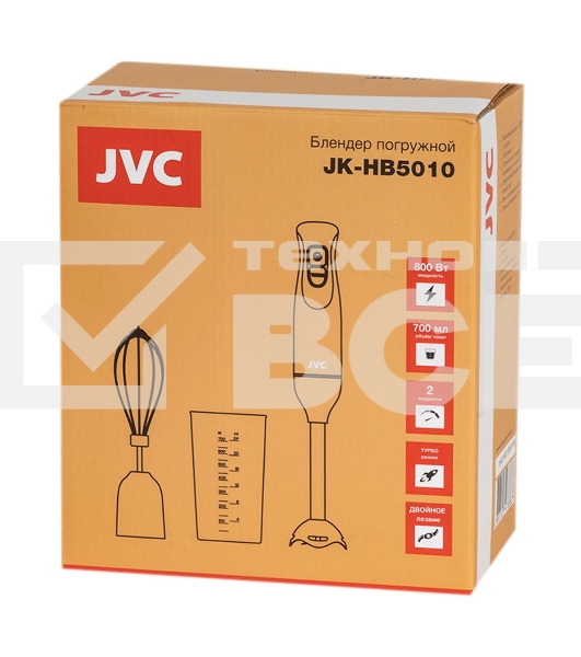 Блендер погружной JVC JK-HB5010 800 Вт, белый