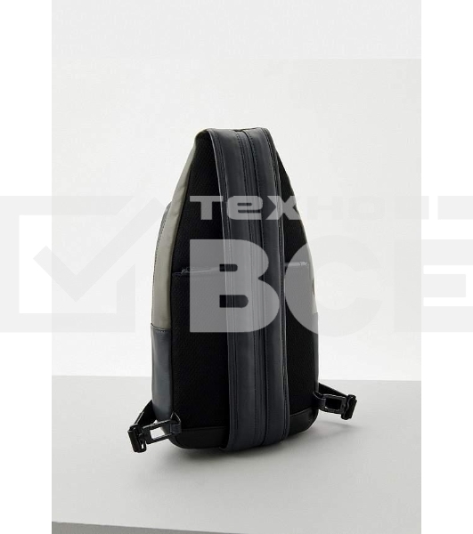 Рюкзак слинг мужской Piquadro Urban CA6540UB00/NGR, кожа, черный/серый