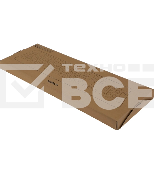 Клавиатура проводная Logitech K120 for business, USB Черный