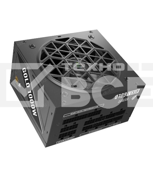 Блок питания 1STPLAYER NGDP Gold, 1000Вт, 80 PLUS Gold, 120мм, модульный, черный