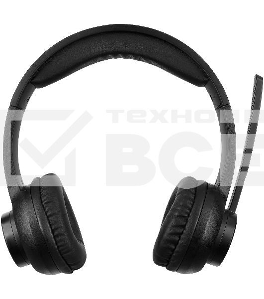 Наушники с микрофоном Оклик HS-M310 черный 1.5м накладные BT оголовье