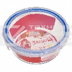 Форма для запекания ЗАБАВА РК-0106/2 круглая с герм.крышкой из жаропр. стекла 1,0 л 17,4*6,7 см, фото3