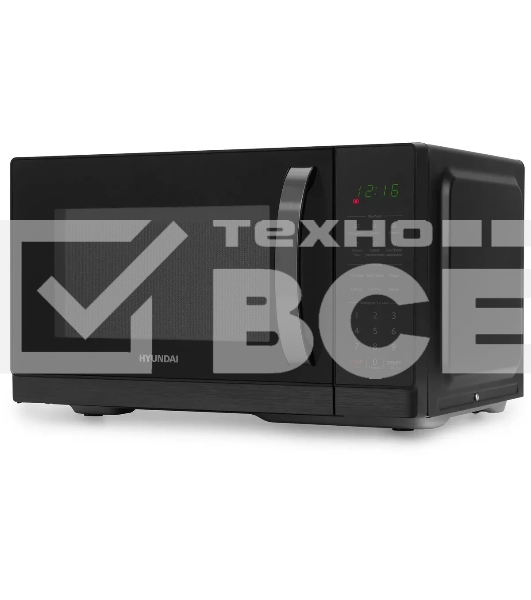 Микроволновая печь Hyundai HYM-D3011 черный, 25 л, 900 Вт, переключатели - сенсор