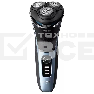 Электробритва Philips S3243/12 черный/голубой