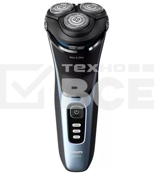 Электробритва Philips S3243/12 черный/голубой