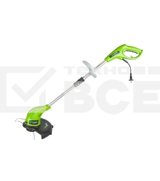 Триммер электрический GREENWORKS GST5033 21217 нижний двигатель 500Вт леска 1.6мм 33см