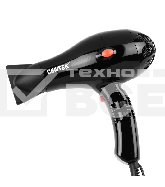 Фен Centek CT-2221 Professional 2200Вт, мощный AC мотор, 5 режимов, управление сбоку, хол воздух